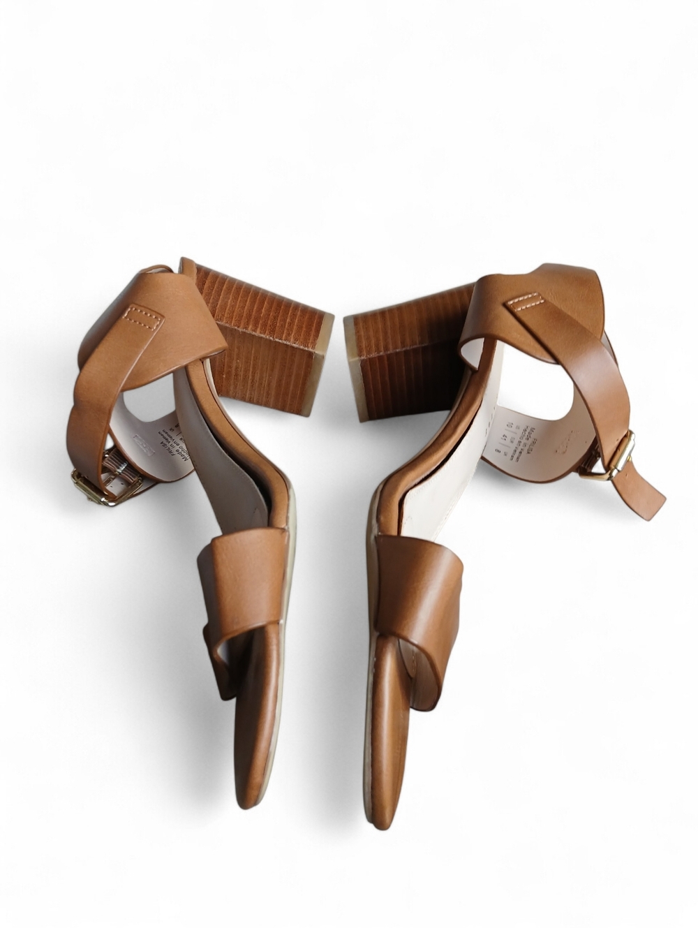 Kelly & Katie Women's Size 10 Brown Tan Block Heel Sandals - Picture 4 of 7
